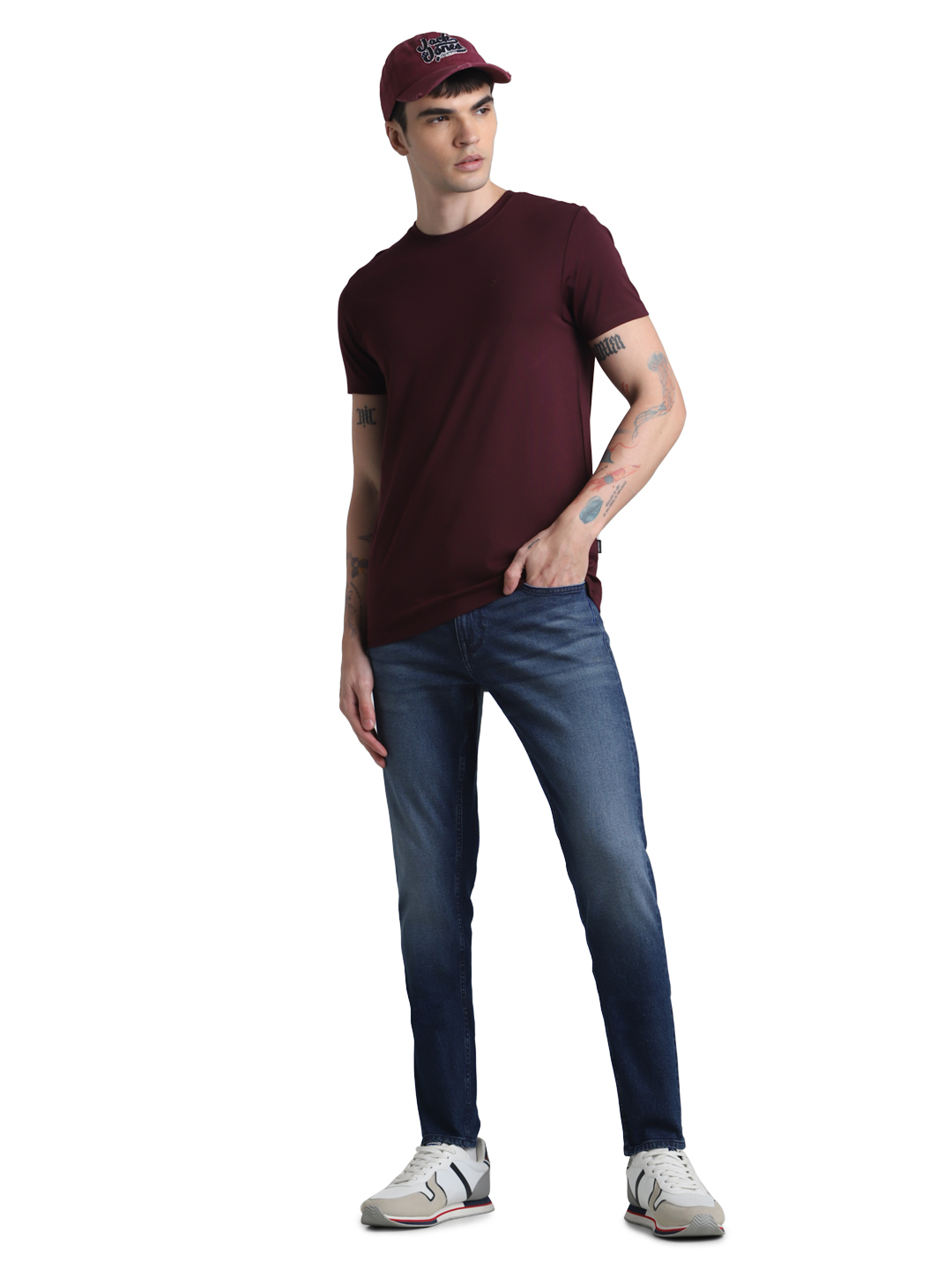 Jack & Jones Men Solid Blue Jeans