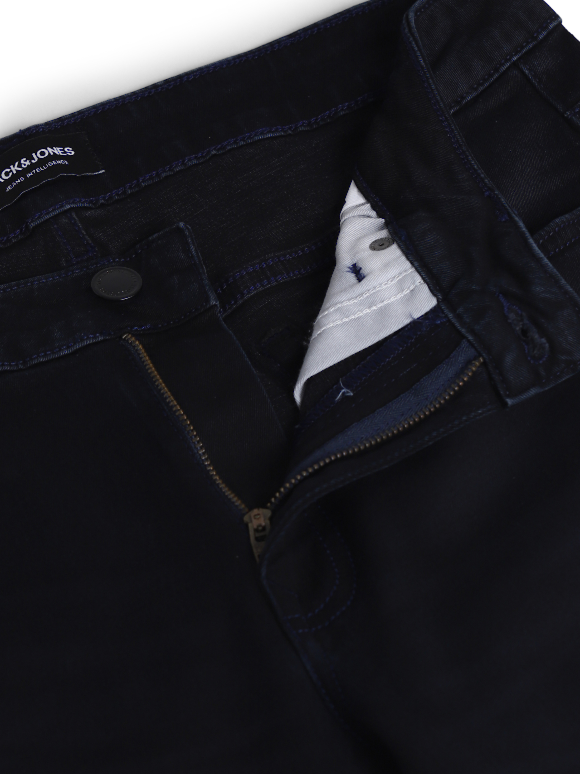 Jack & Jones Men Solid Dark Blue Jeans