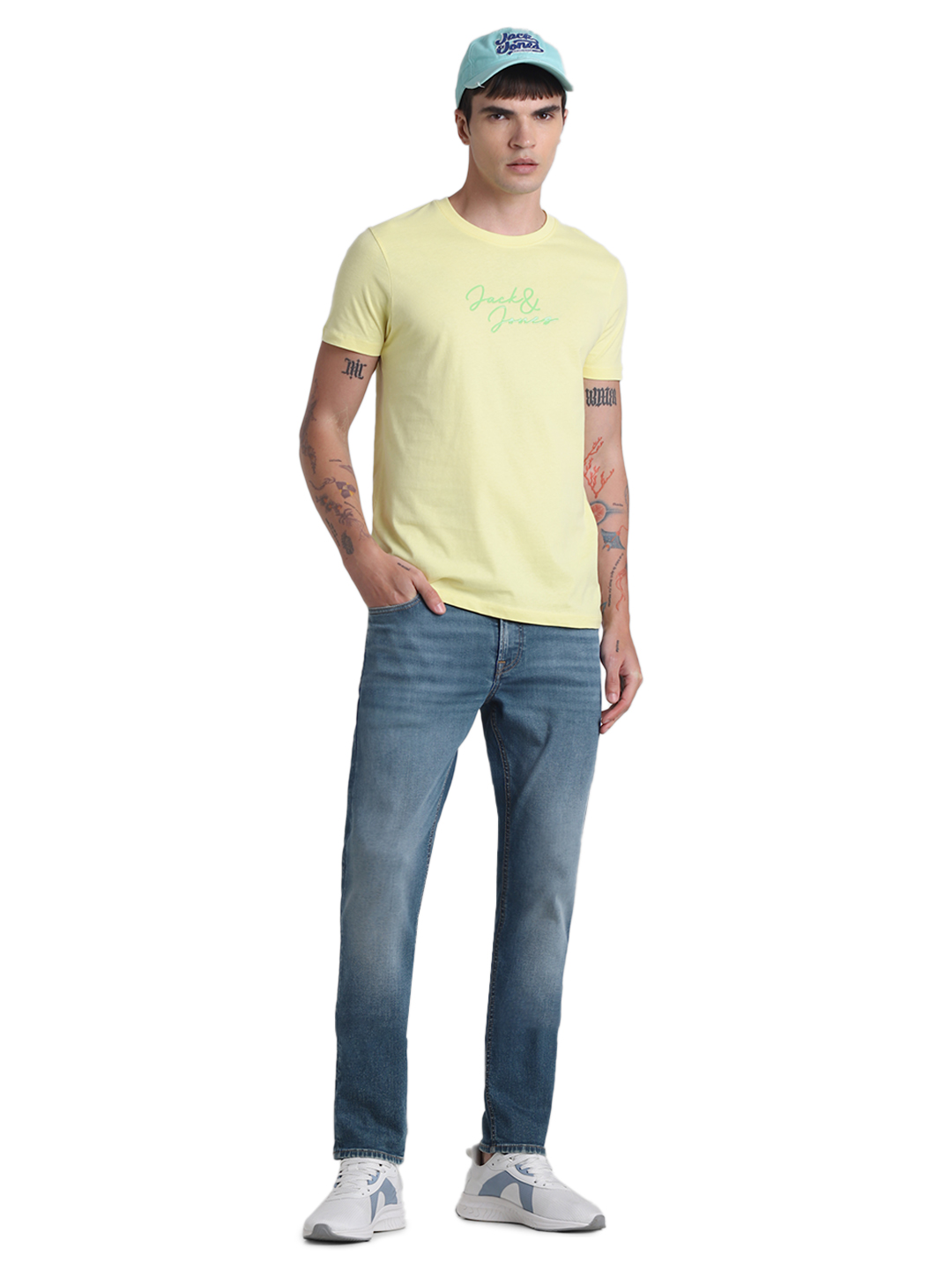 Jack & Jones Men Solid Blue Jeans
