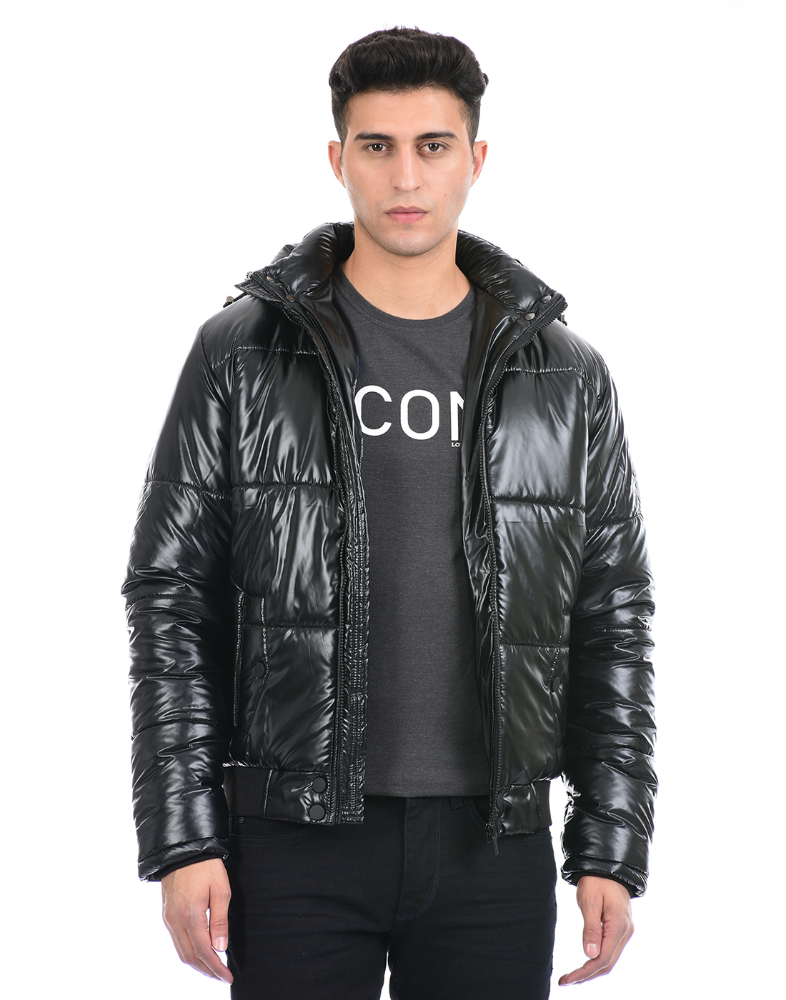 London Fog Men Black Puffer Jacket