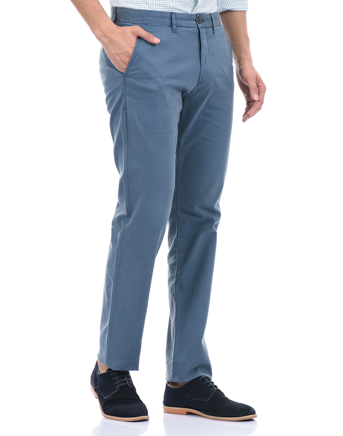 London Fog Men Blue Casual Pants