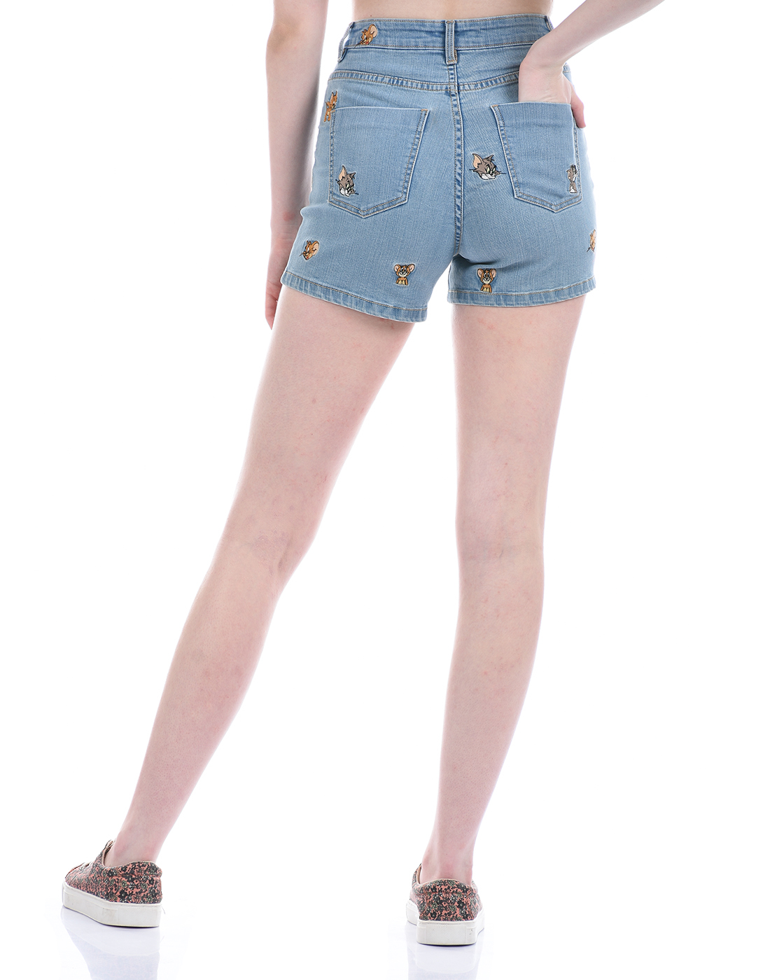 Madame Women Blue Denim Shorts
