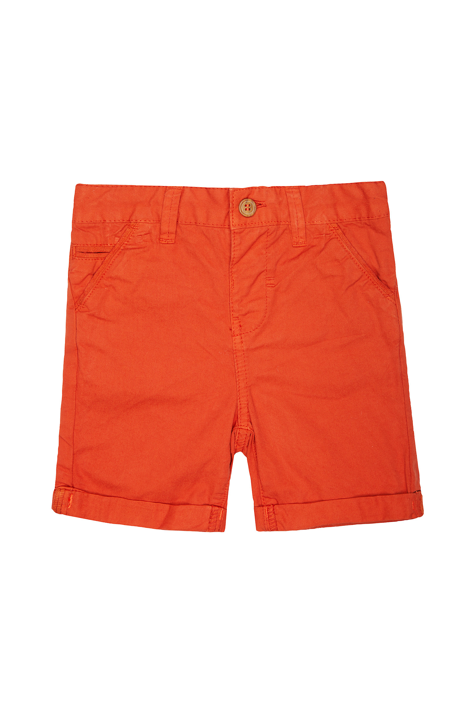 Mothercare Boys Solid Orange Shorts