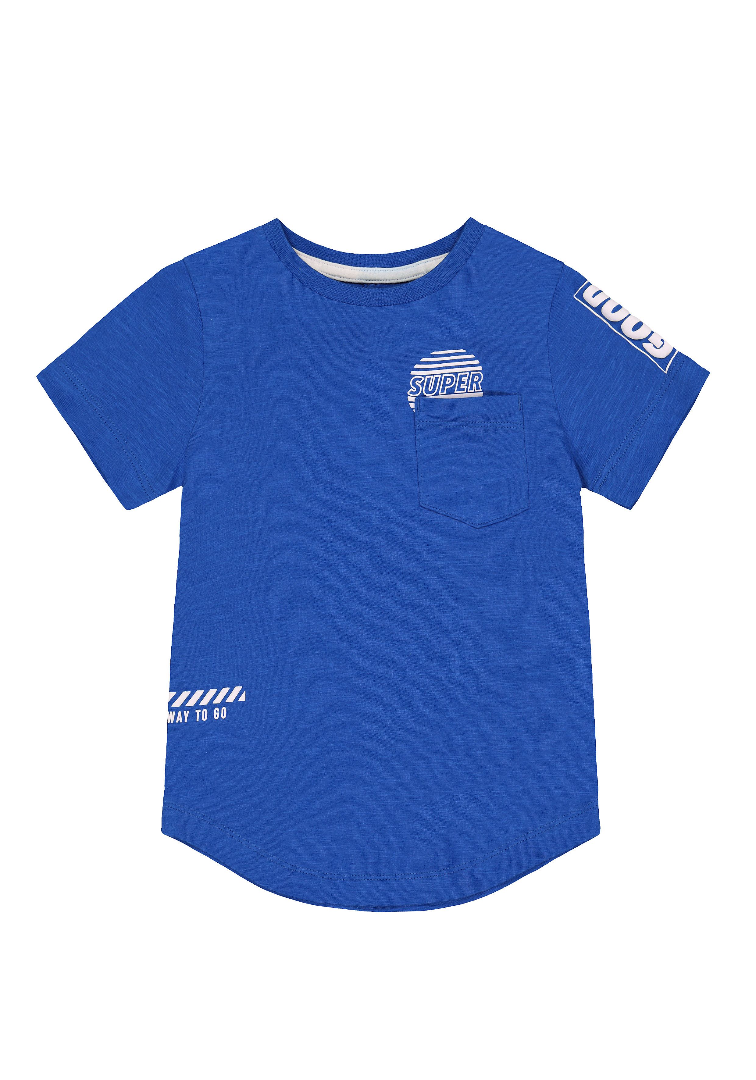 Mothercare Boys Printed Blue T-Shirt