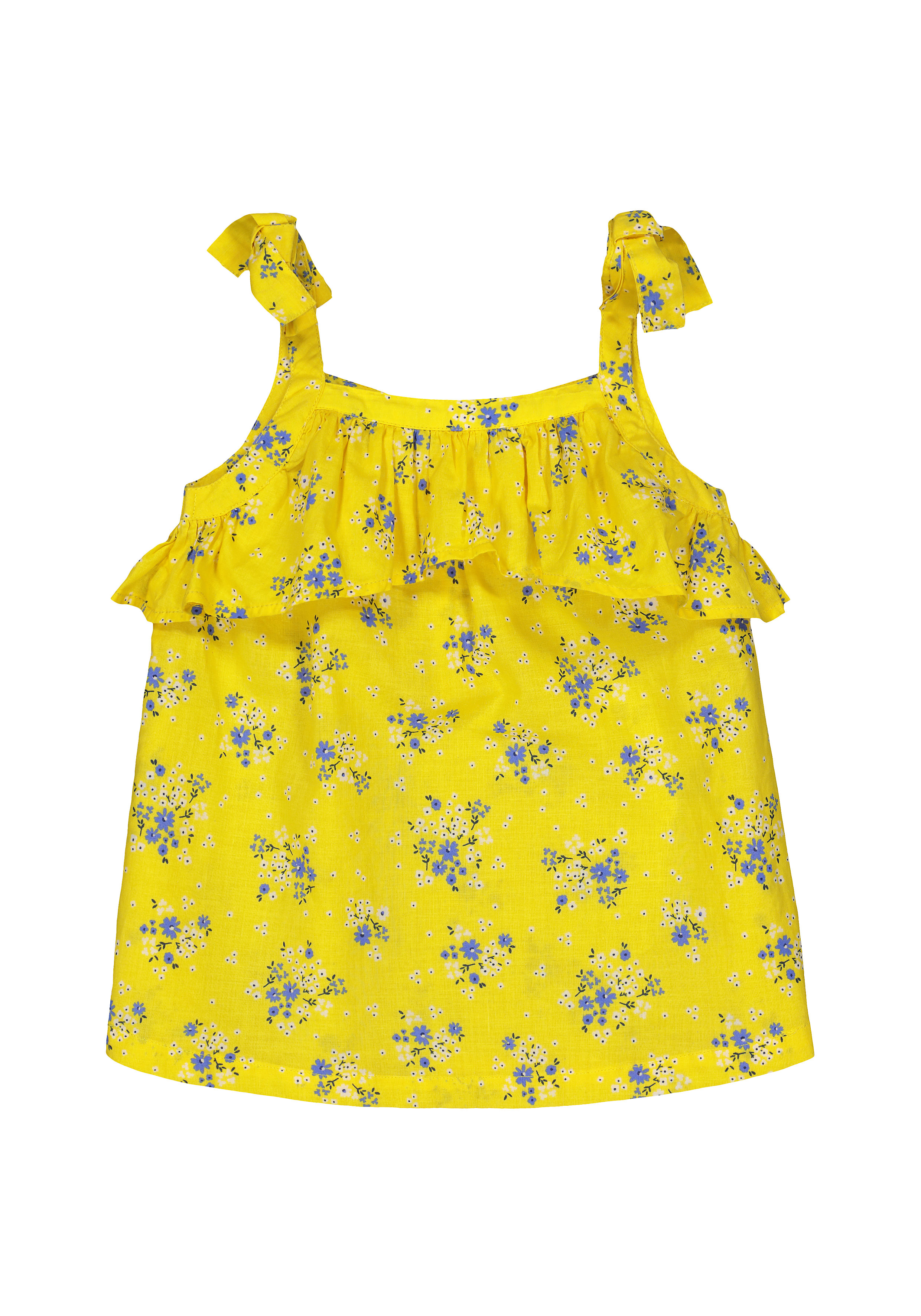Mothercare Girls Printed Yellow Top