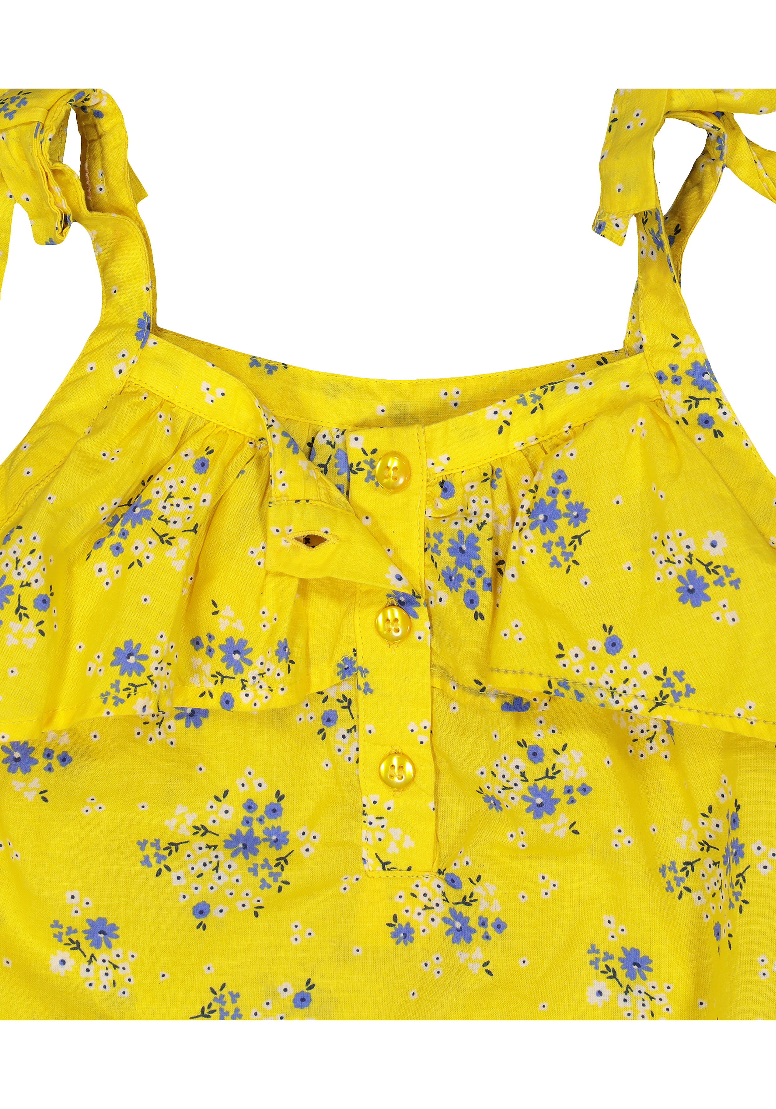 Mothercare Girls Printed Yellow Top