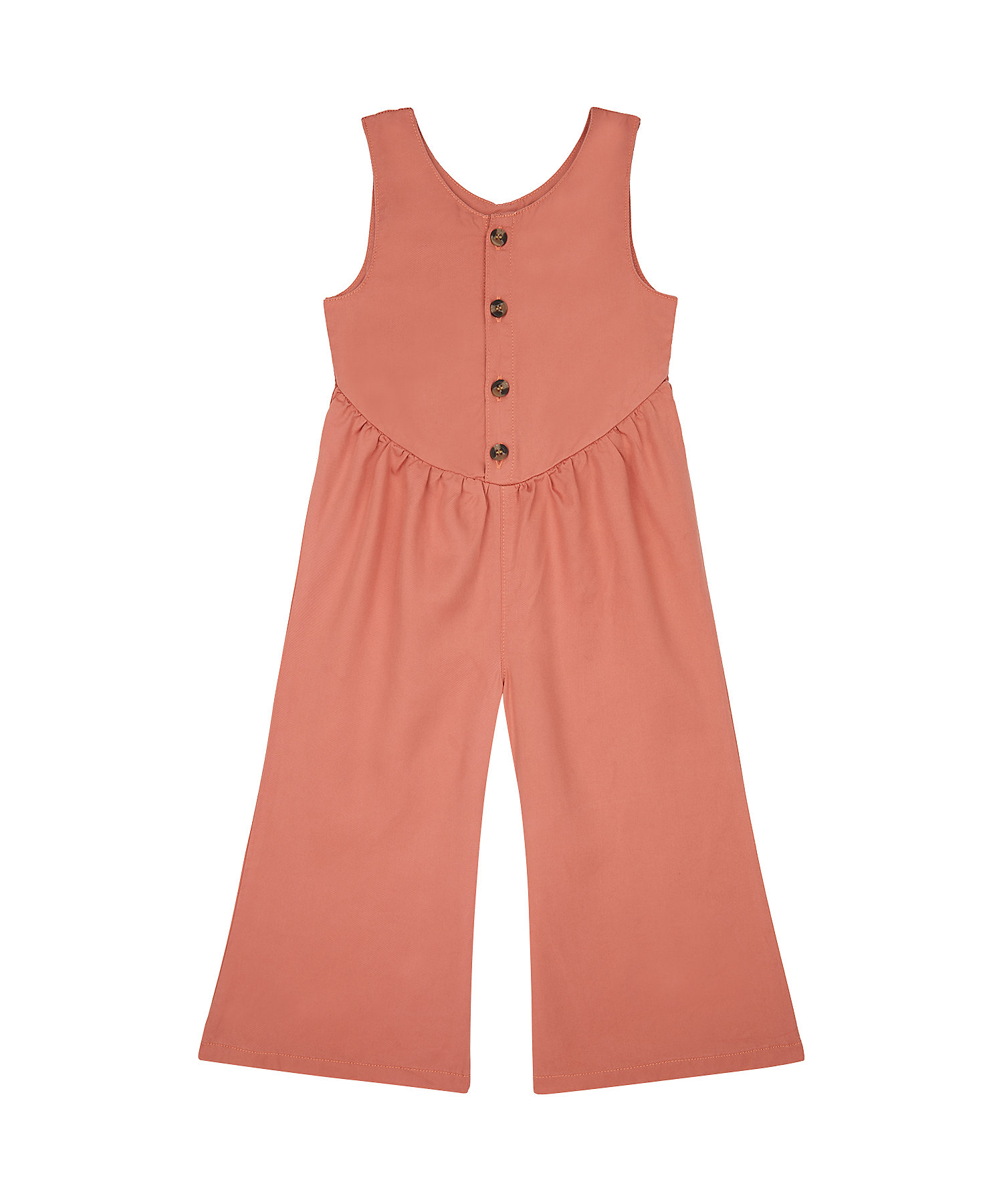 Mothercare Girls Solid Pink Jump Suit