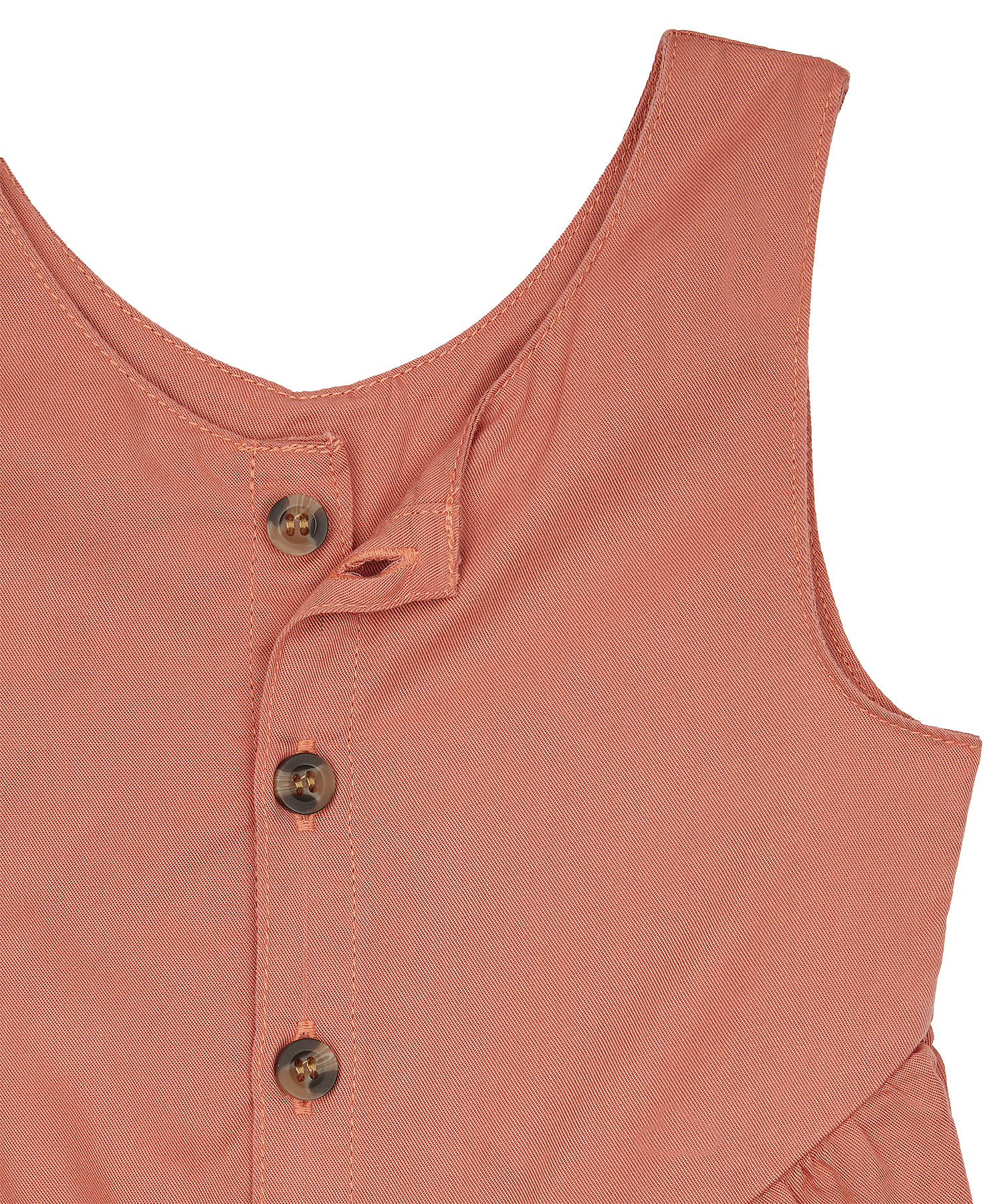 Mothercare Girls Solid Pink Jump Suit