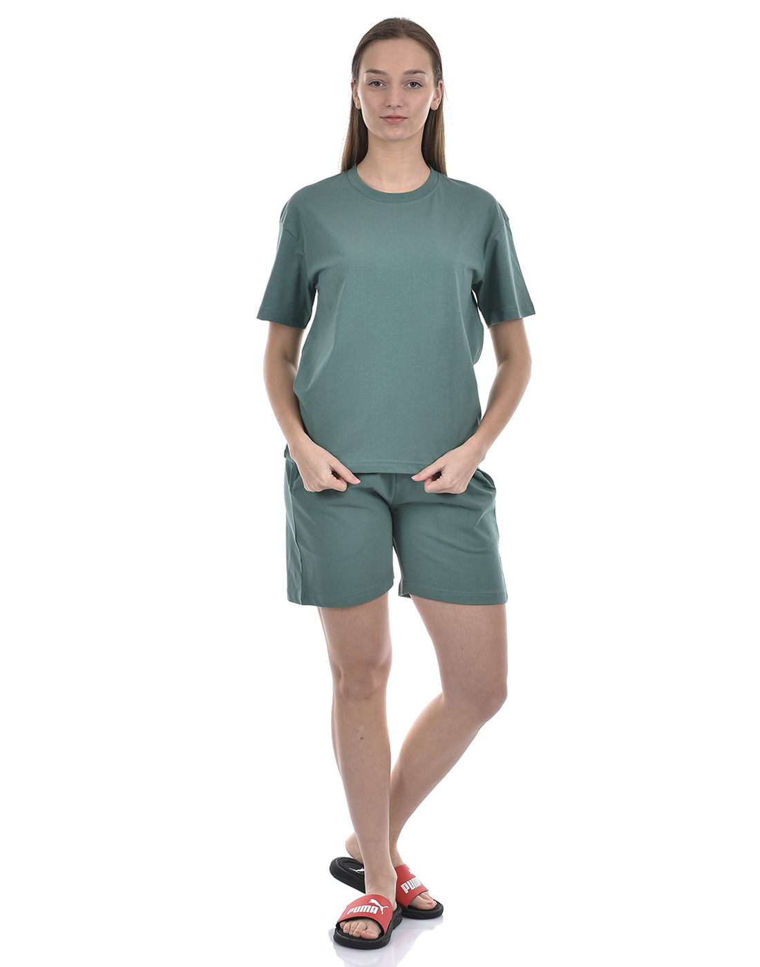 Oneway Women Solid Green Night Suit