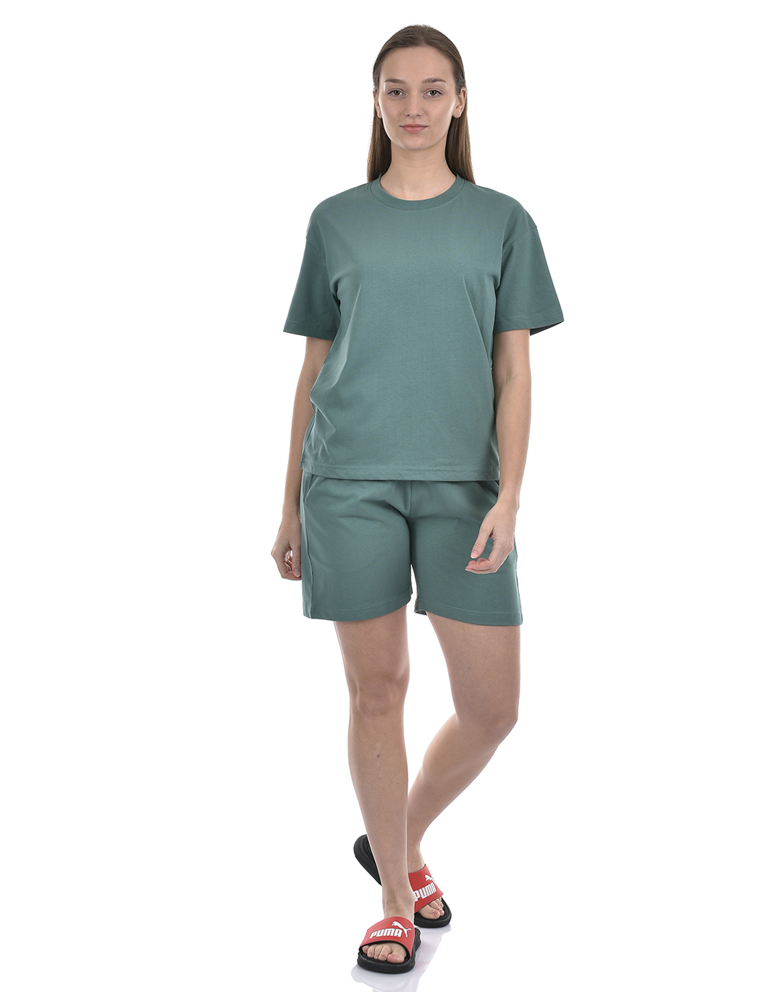 Oneway Women Solid Green Night Suit