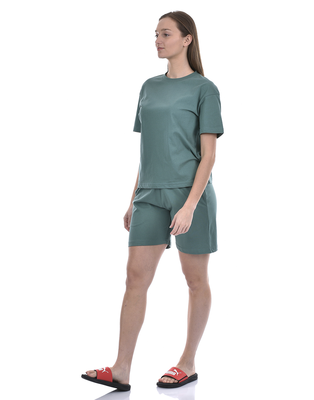 Oneway Women Solid Green Night Suit