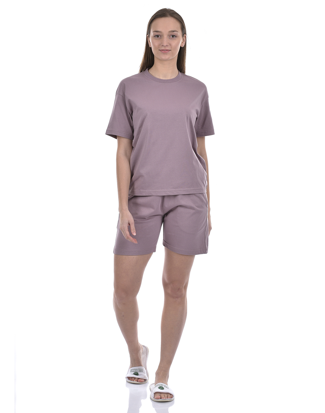 Oneway Women Solid Purple Night Suit