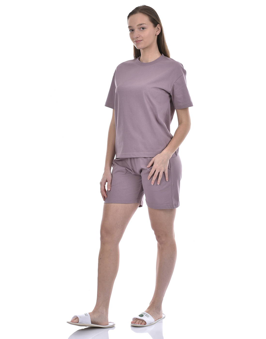 Oneway Women Solid Purple Night Suit