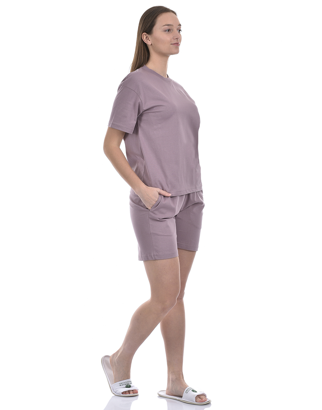 Oneway Women Solid Purple Night Suit