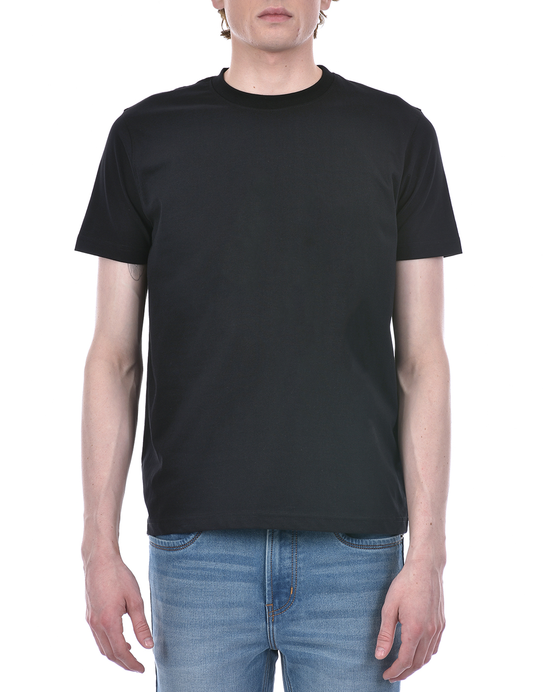 Oneway Men's Short Sleeve Regular Fit Black Round Neck T-Shirt