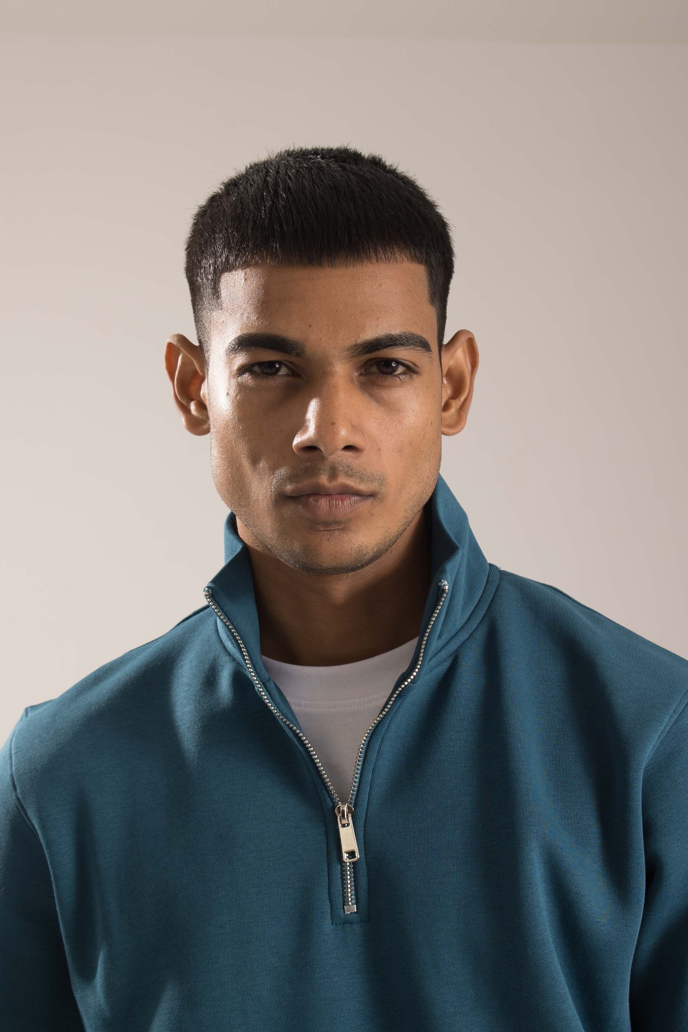 Oneway Men Solid Turquoise Track Suit