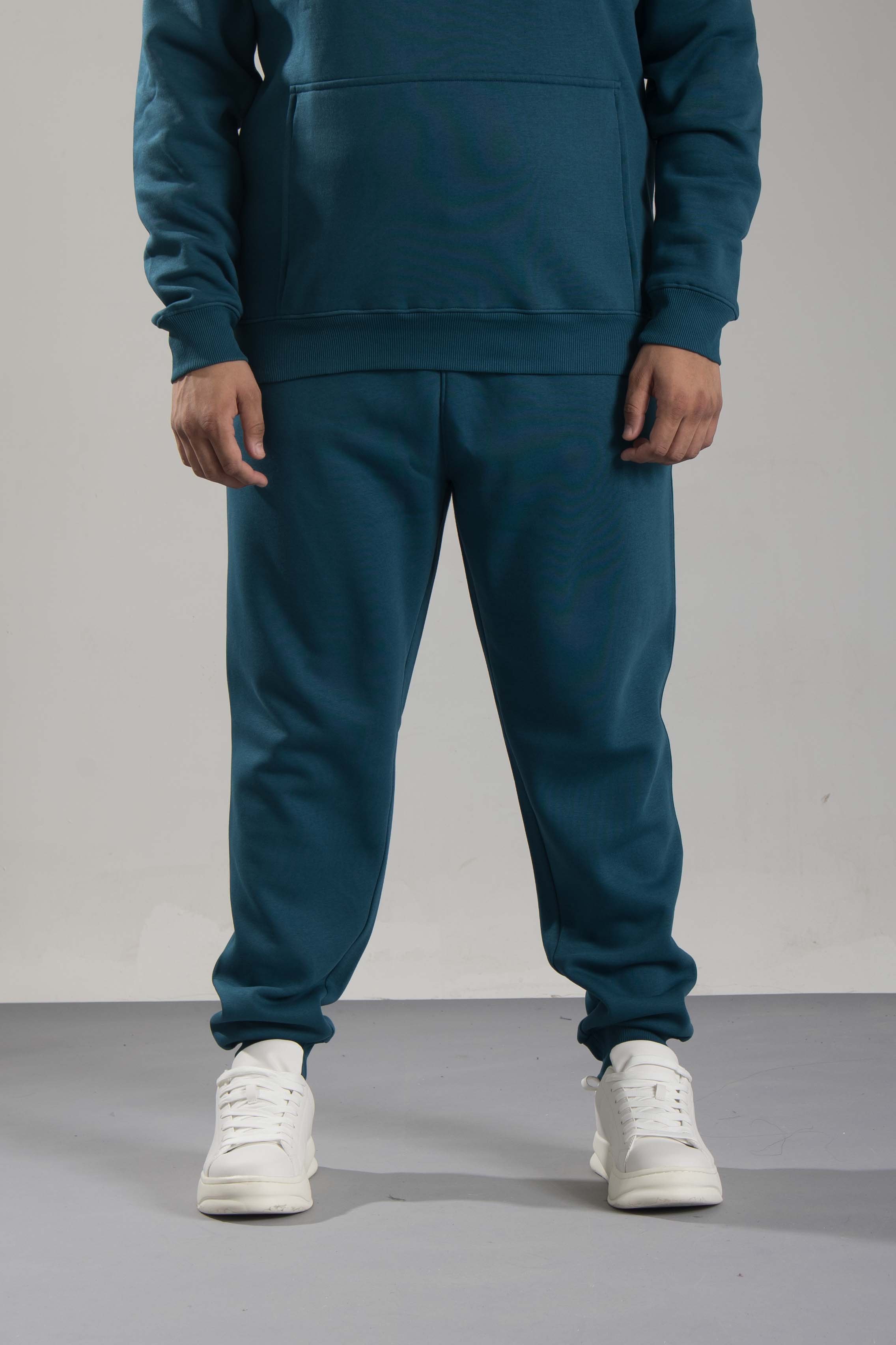 Oneway Men's Solid Turquoise Track Suit