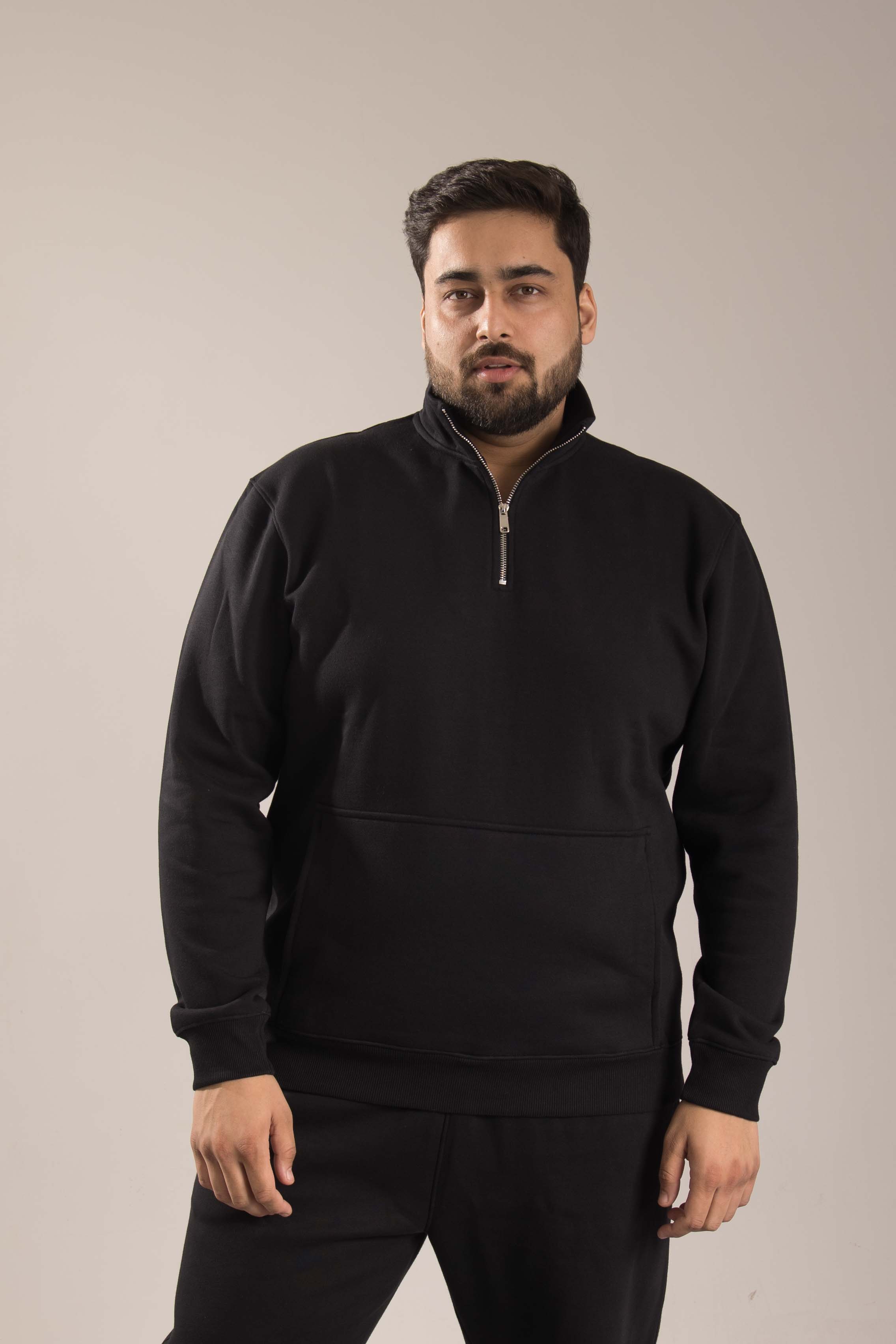 Oneway Men Solid Black Track Suit