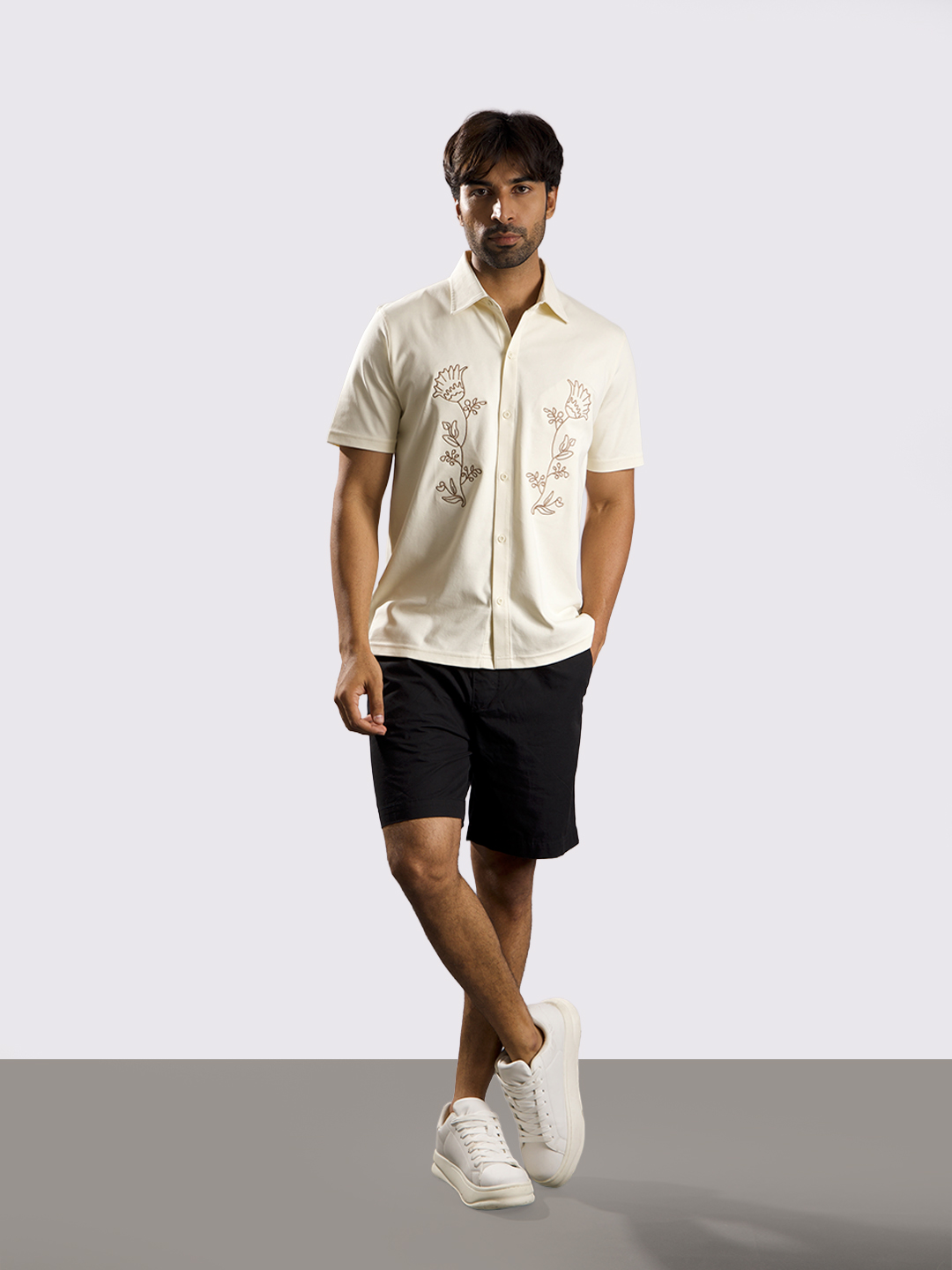 Oneway Men’s Embroidered Shirt