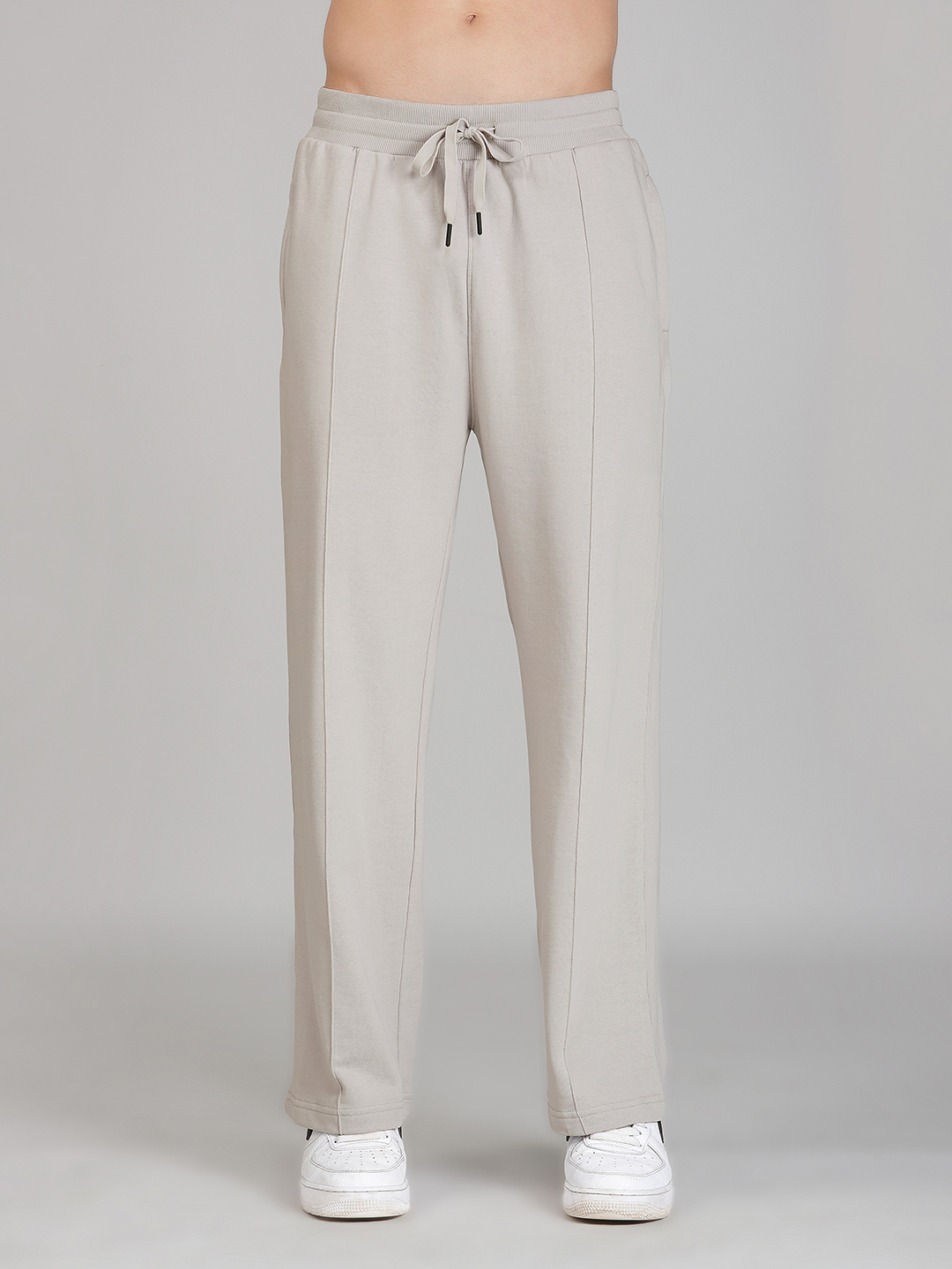 Oneway Men Solid Grey Trousers