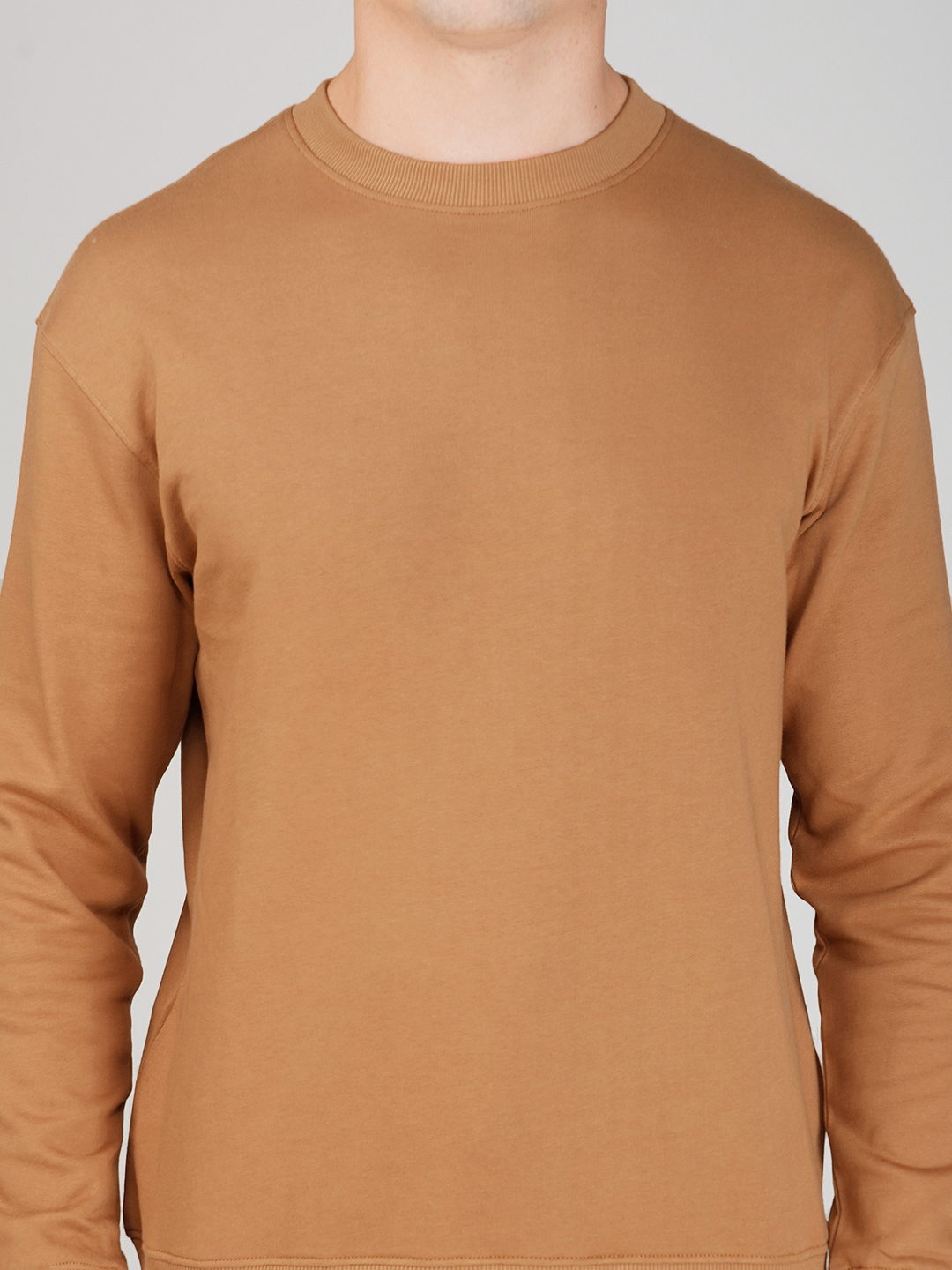 Oneway Men Solid Brown 1 Sweatshirt,1 Shorts::Co-Ord Set