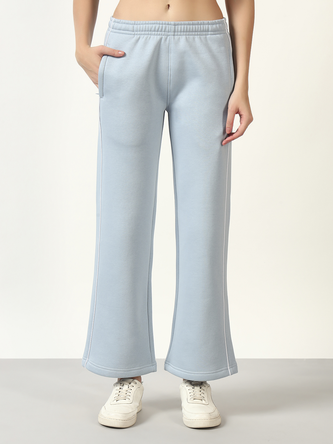 Oneway Women Solid Blue 1 Jacket,1 Trackpants::Co-Ord Set