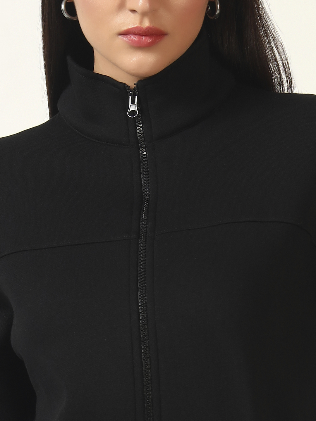 Oneway Women Solid Black Jacket