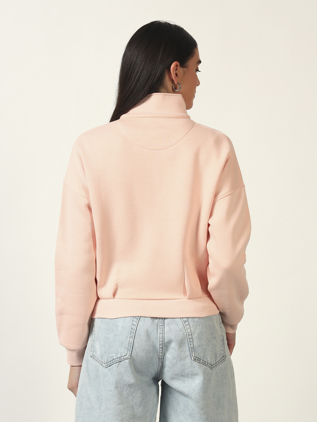 Oneway Women Solid Pink Jacket