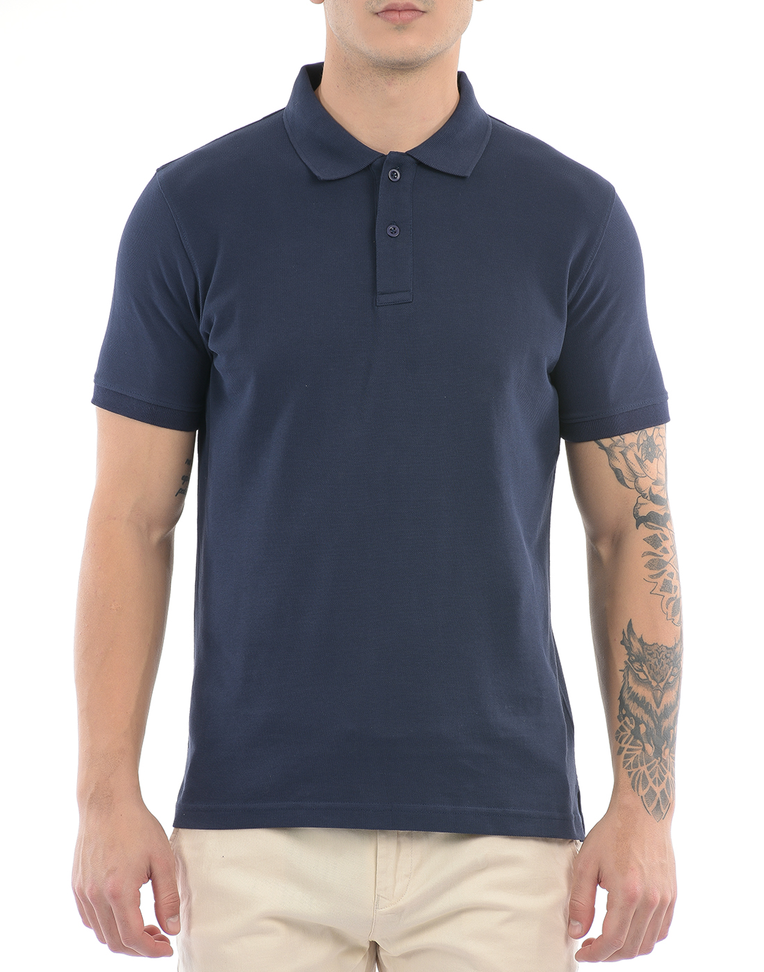 Oneway Men's Short Sleeve Regular Fit Navy Polo T-Shirt