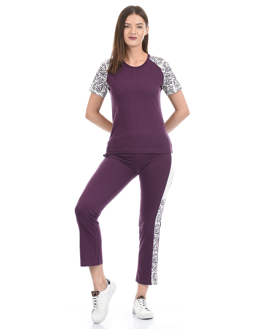 Evolove Women's Pyjama Set Cotton | T-Shirt Pyjama Set for Women Night –  Evolove India