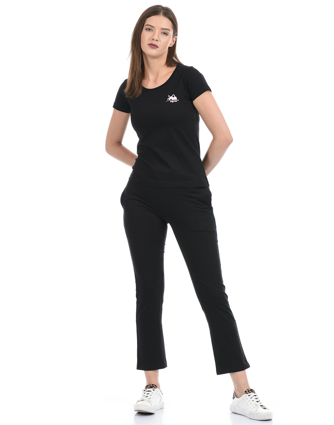 Oneway Women Night Wear (1 T-Shirt, 1 Pyjama) Set. (Pack of 2)