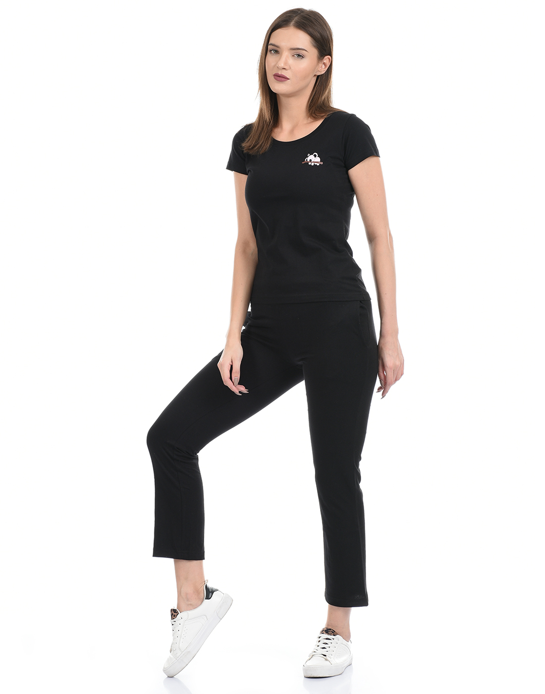 Oneway Women Night Wear Tshirt and Pyjama Set