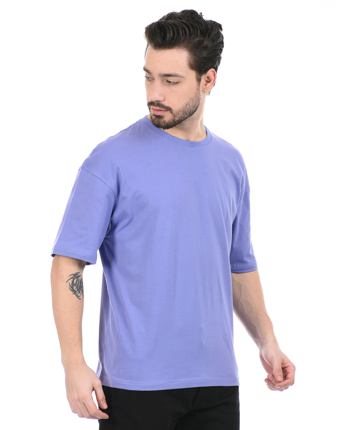 Oneway Unisex Solid Purple T-Shirt