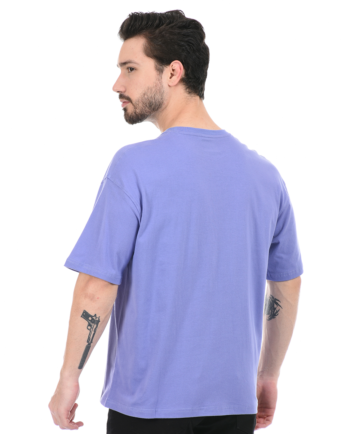Oneway Unisex Solid Purple T-Shirt