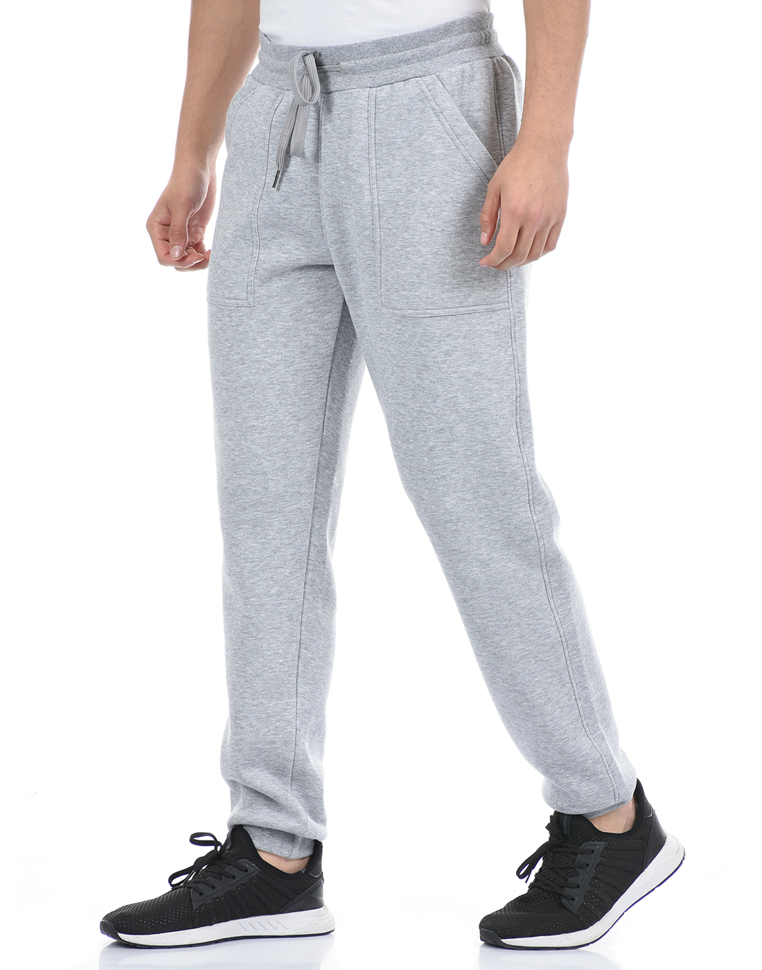 Oneway Men Solid Grey Track Pants