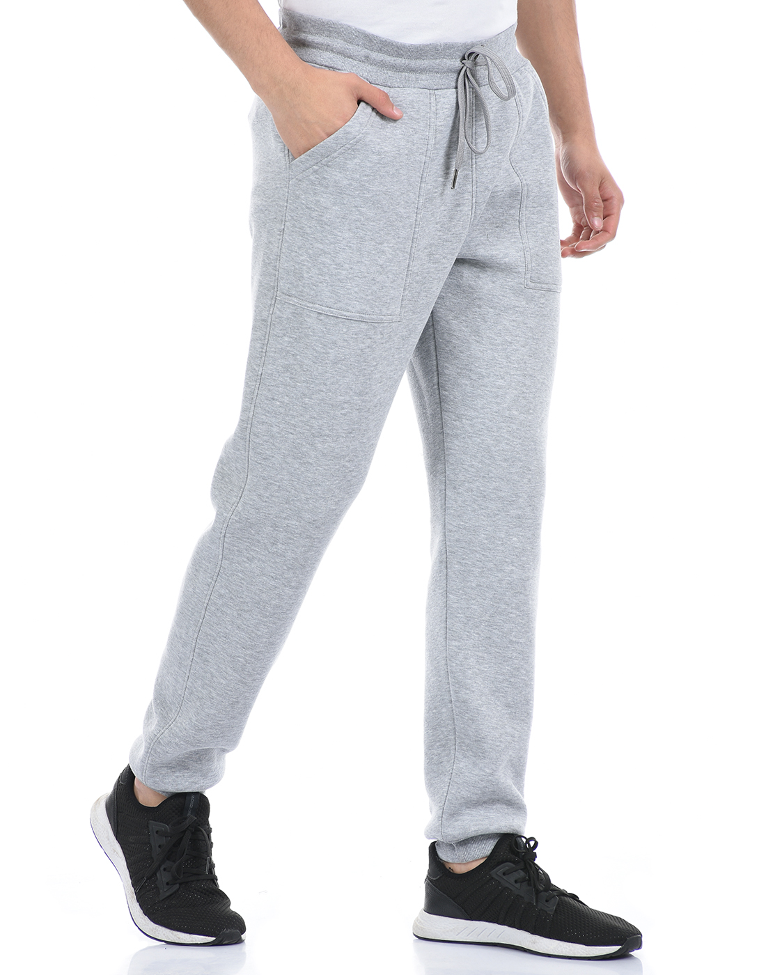Oneway Men Solid Grey Track Pants