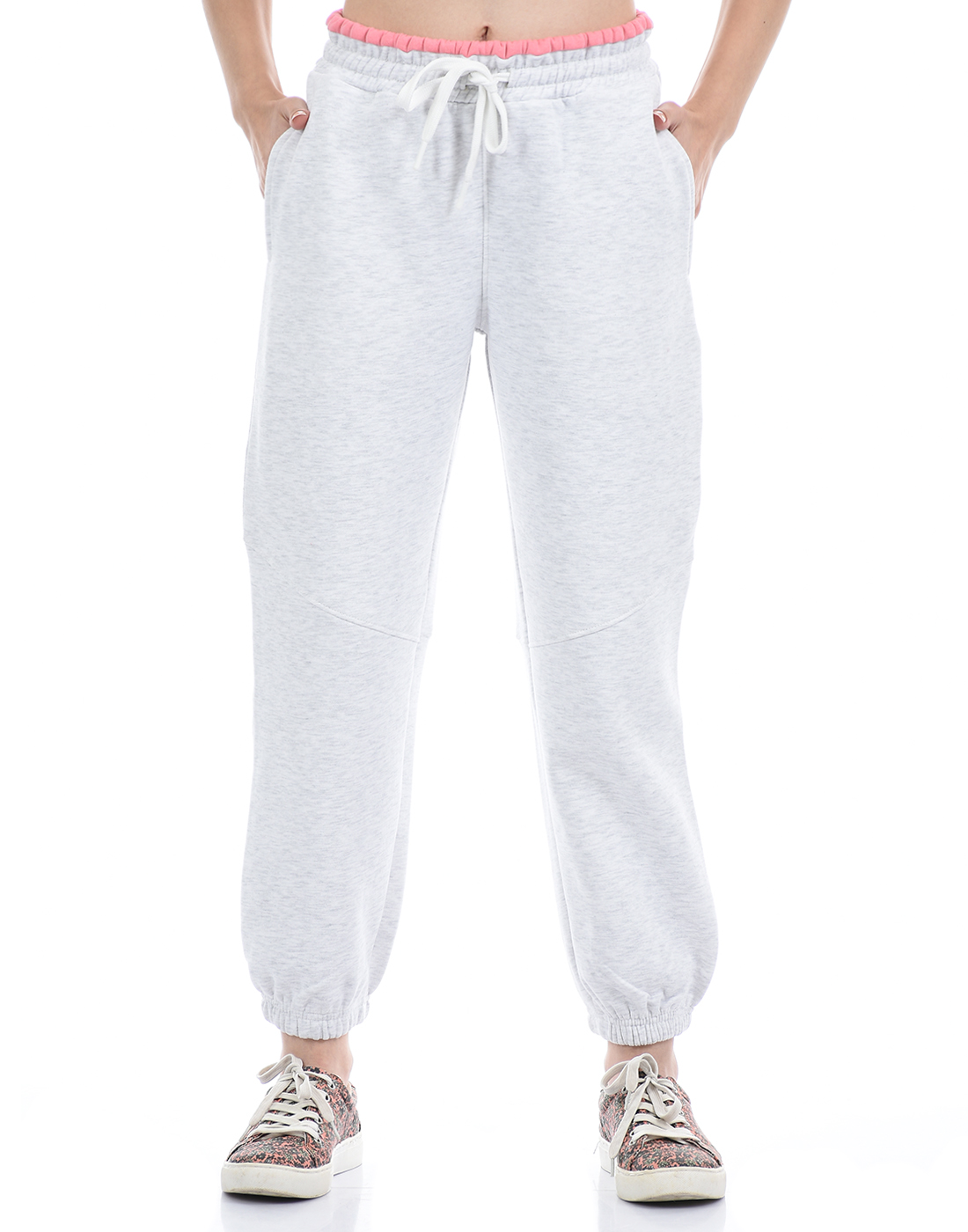 Oneway Women Solid Grey Track Pants