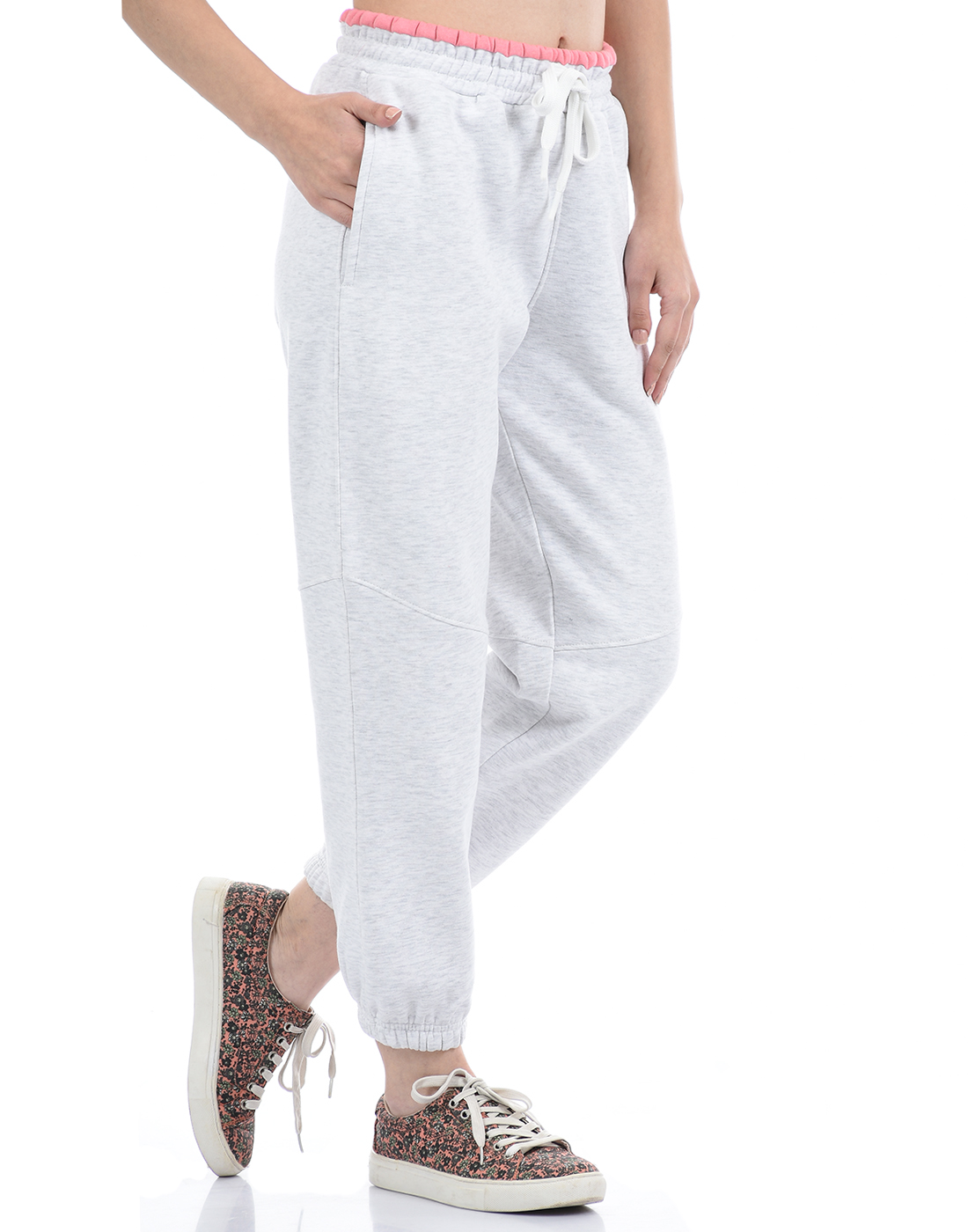 Oneway Women Solid Grey Track Pants