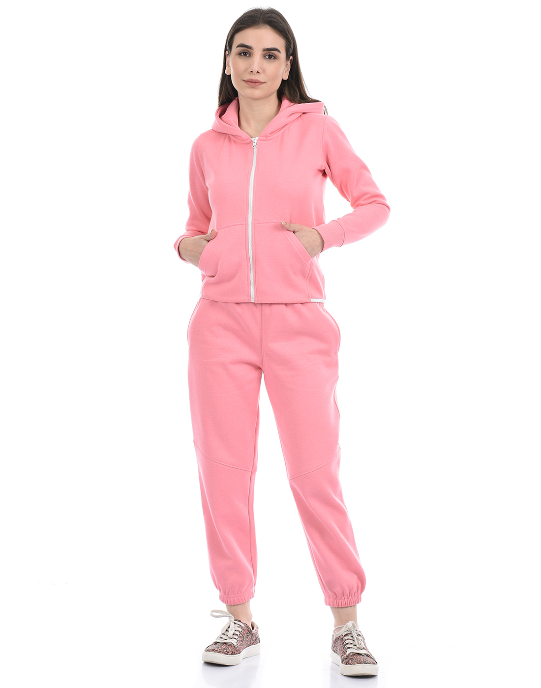 Oneway Women Solid Pink Track Pants