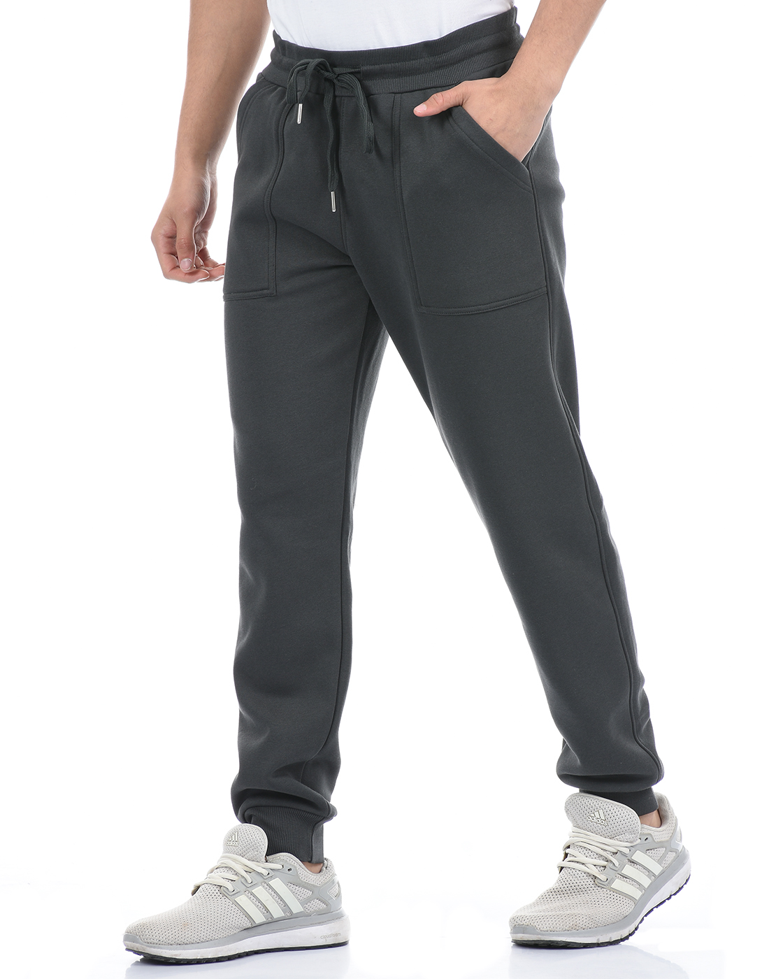 Oneway Men Solid Black Track Pants