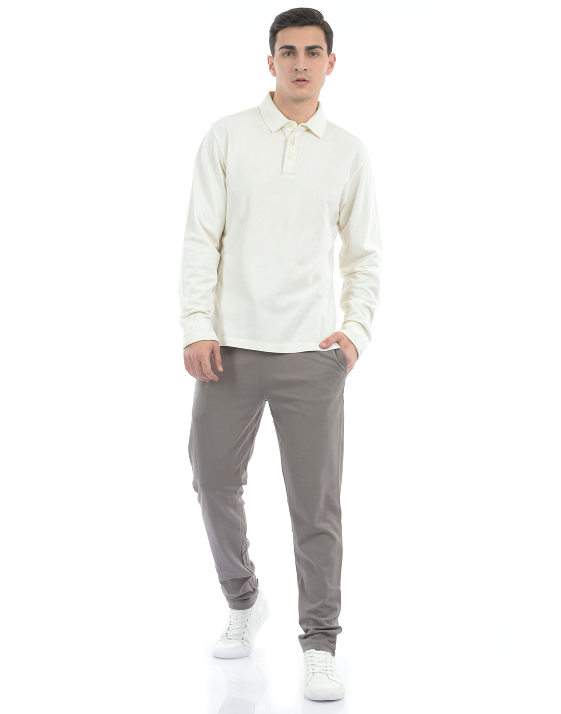 Oneway Men Solid Grey Track Pants