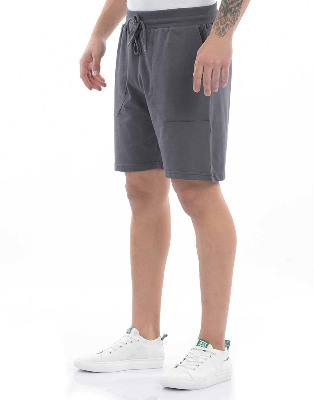 Oneway Men Solid Grey Shorts