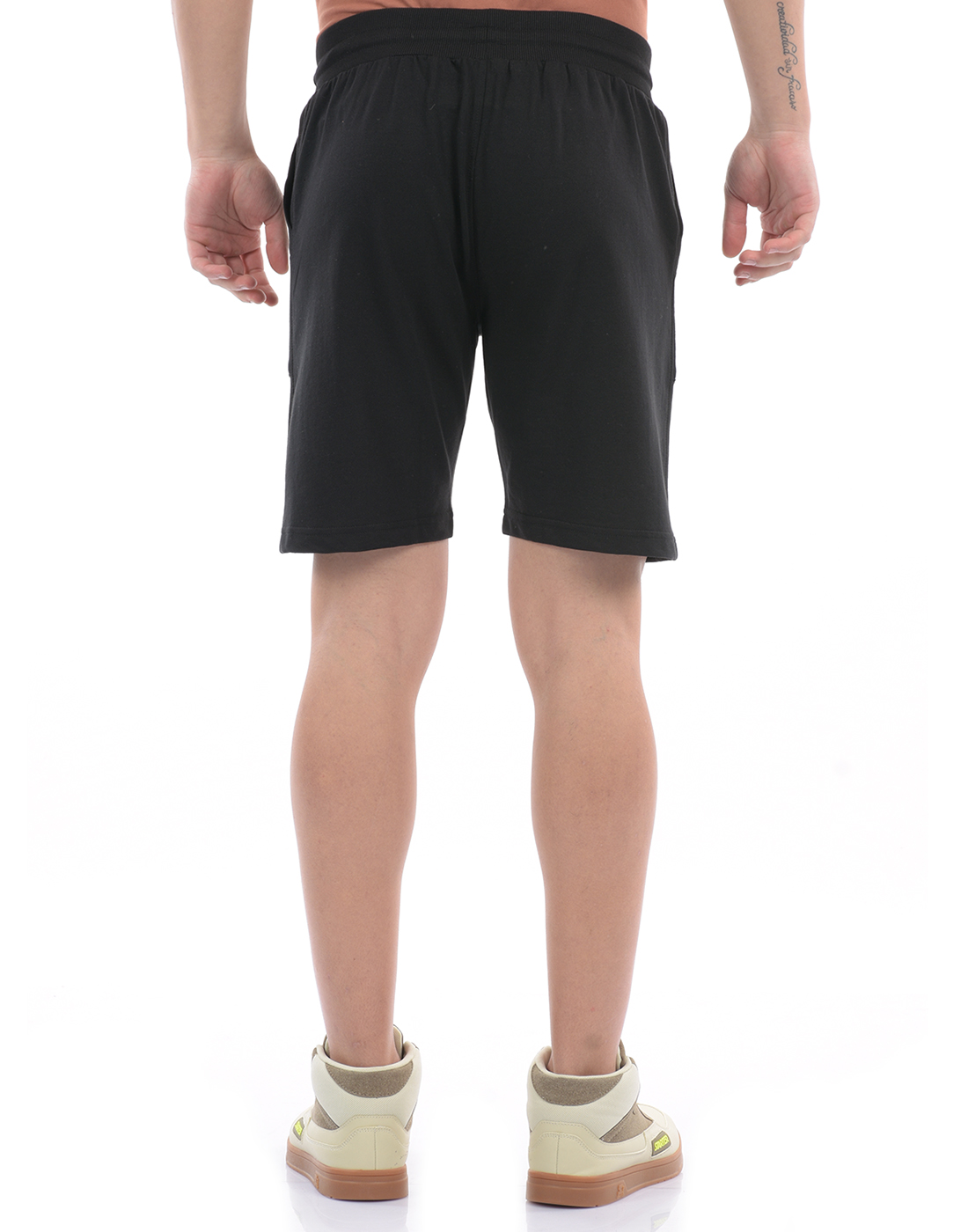Oneway Men Solid Black Shorts