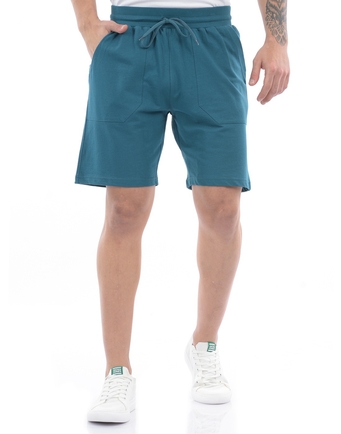 Oneway Men Solid Blue Shorts