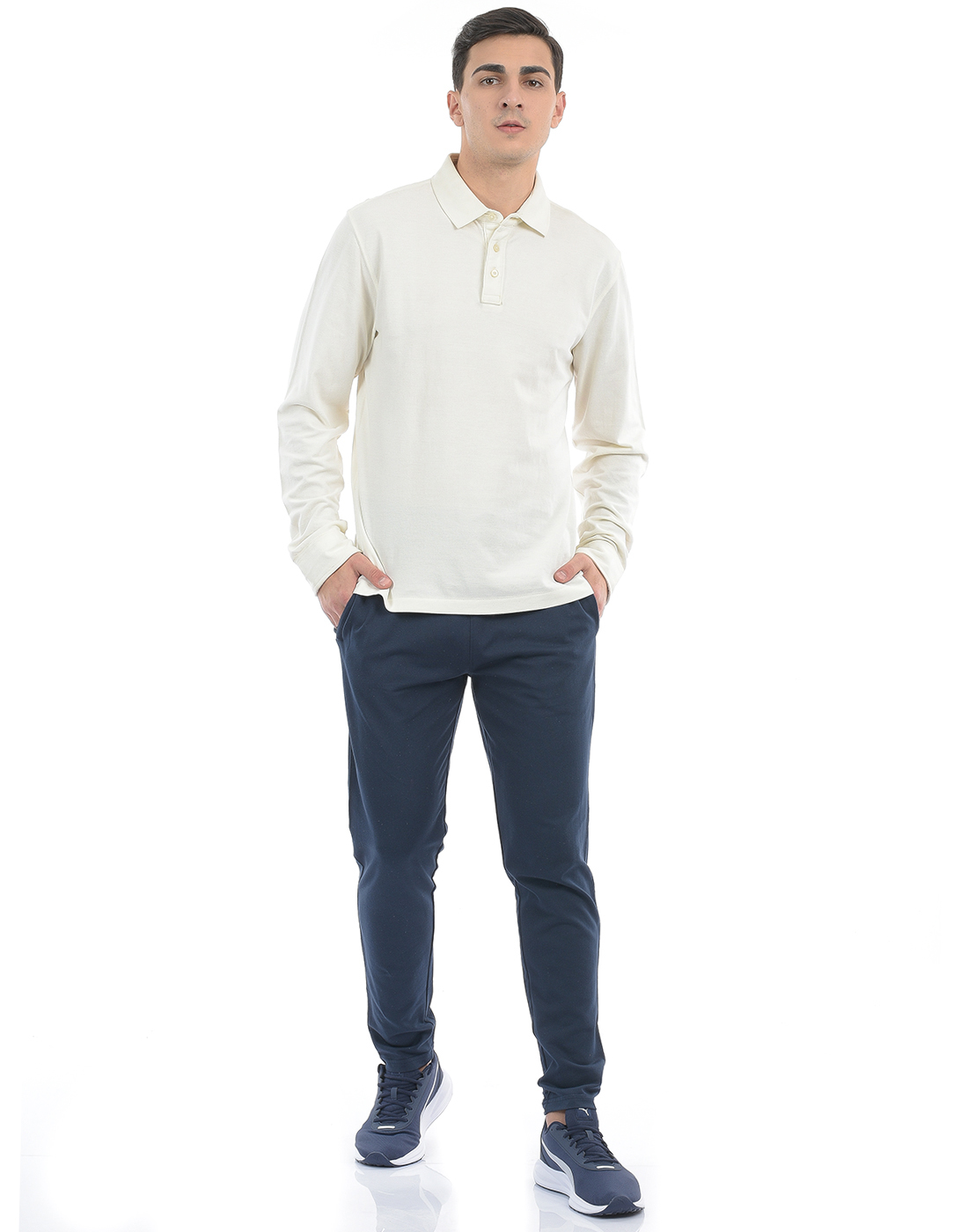 Oneway Men Color Block Navy Track Pants