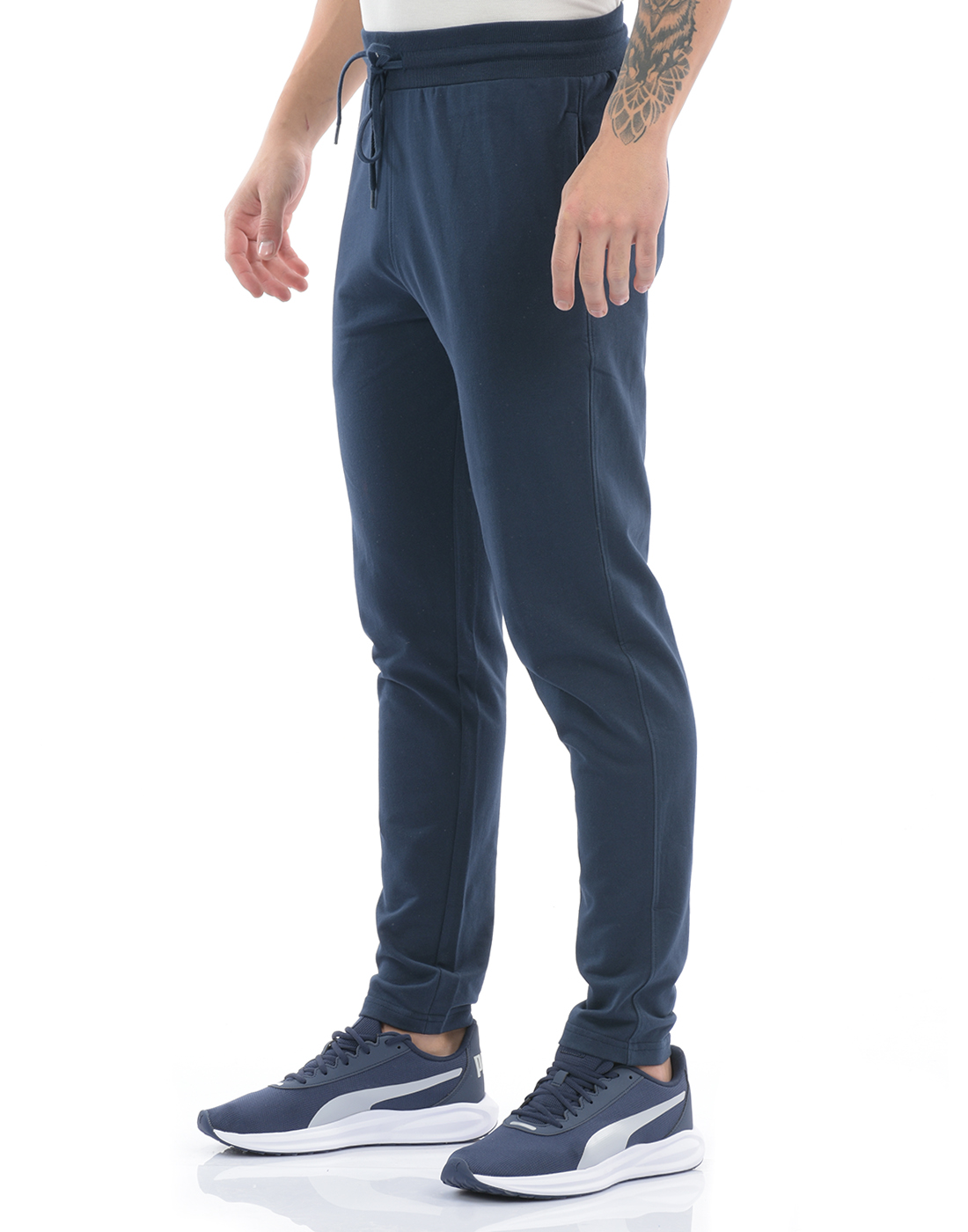 Oneway Men Color Block Navy Track Pants