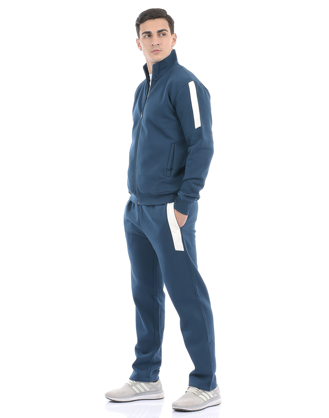 Oneway Men Color Block Navy Track Suit