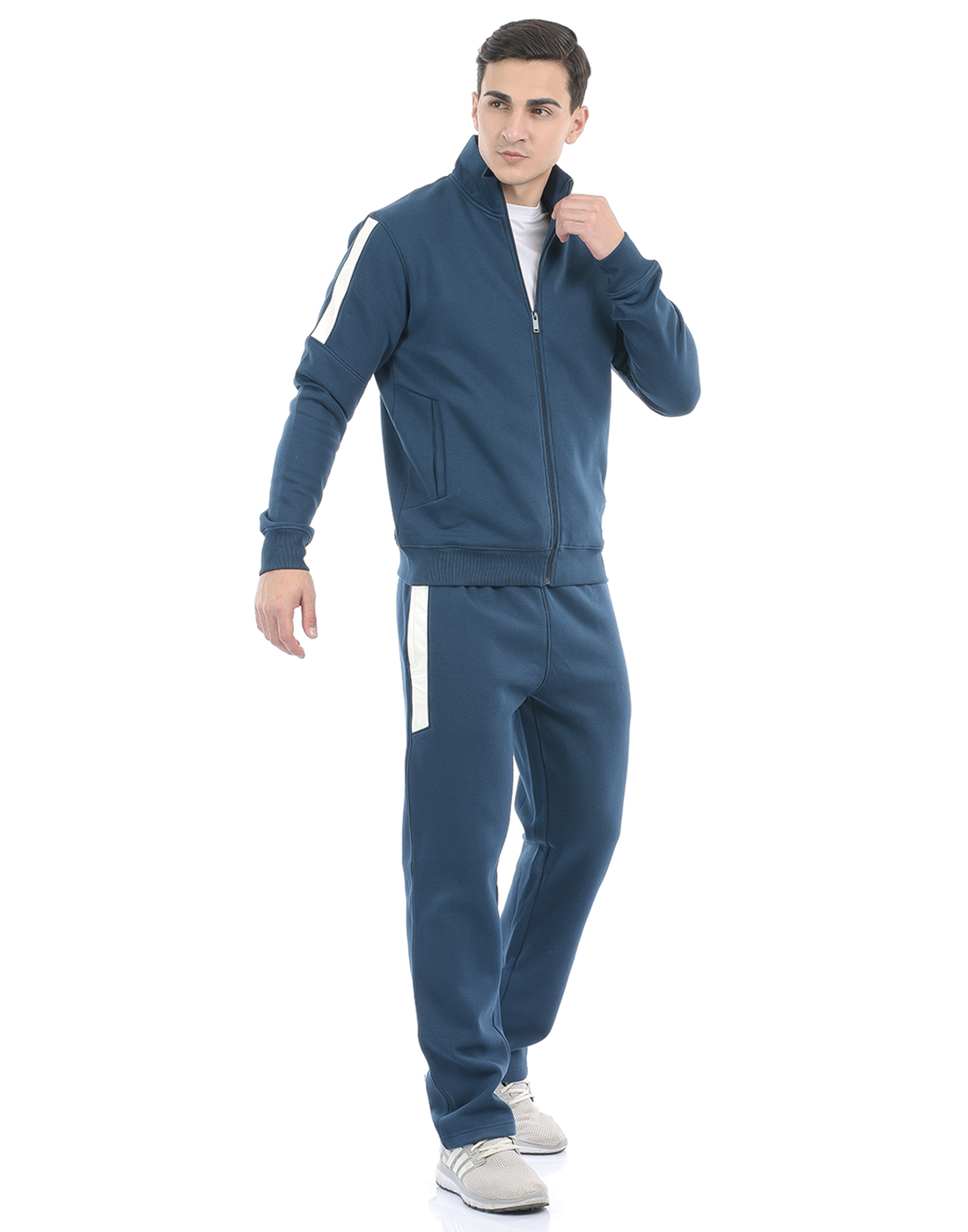 Oneway Men Color Block Navy Track Suit