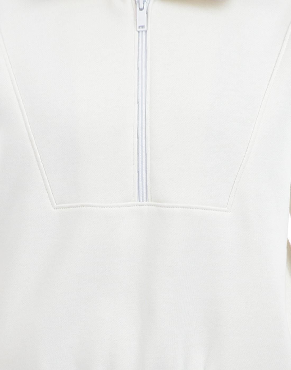 Oneway Women Solid Off White Sweat Shirt