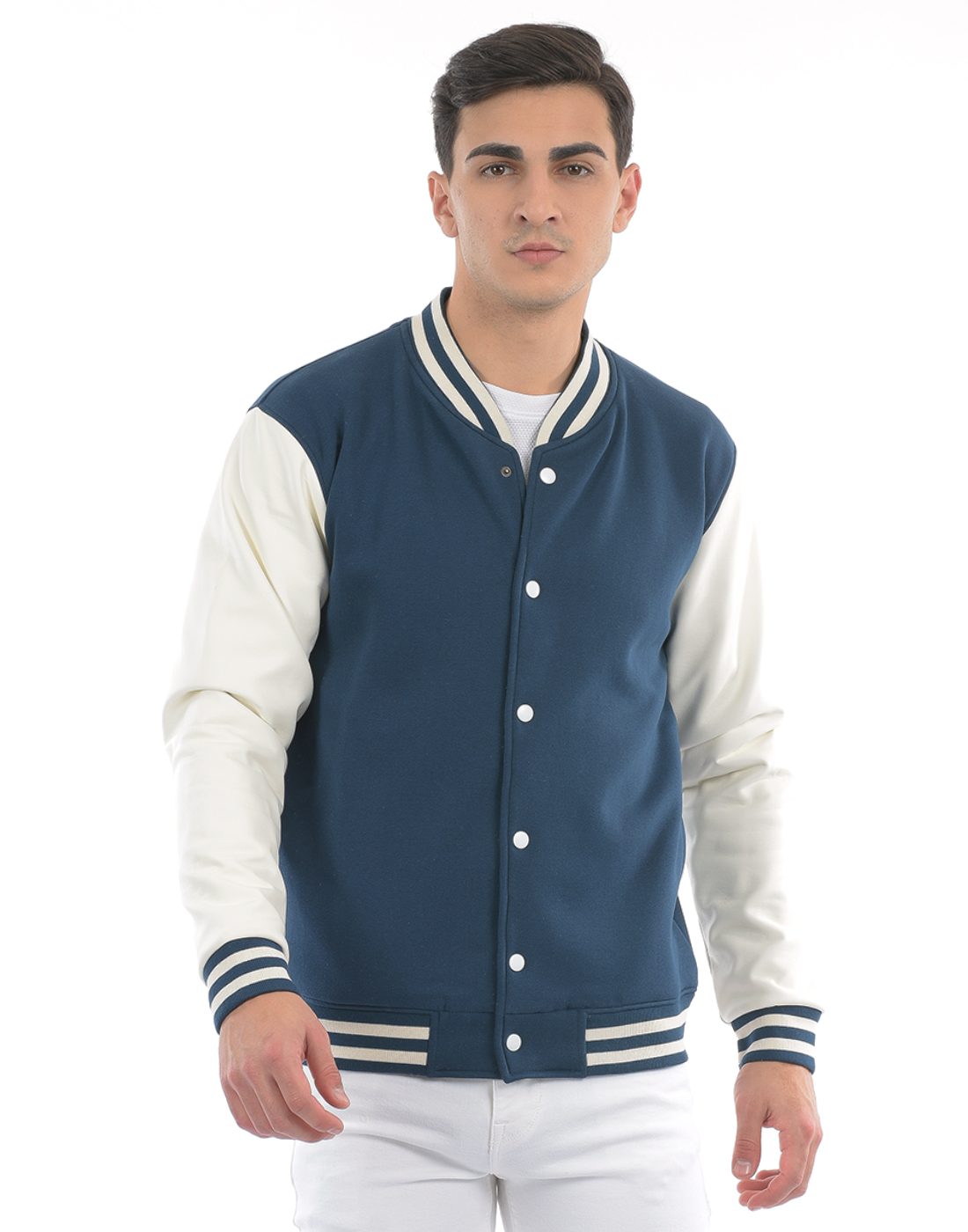 Oneway Men Color Block Blue Jacket